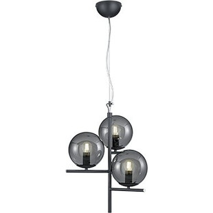 Lampa wisząca szklane kule Pure III 40cm szkło dymione Trio