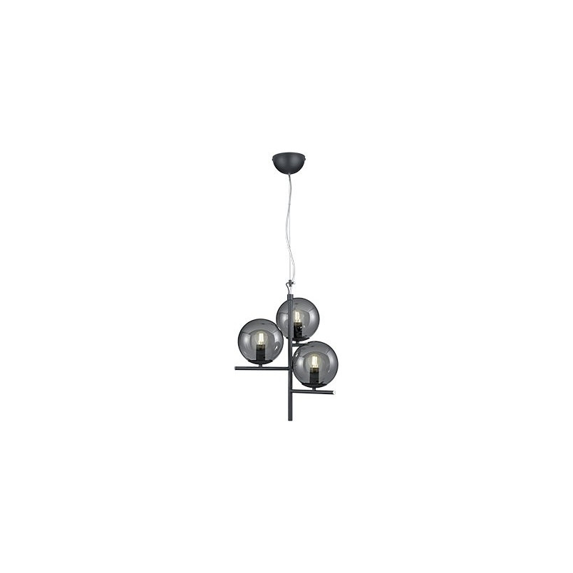 Lampa wisząca Trio Pure III | Szkło dymione, 40cm - Kup teraz!