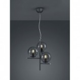 Lampa wisząca Trio Pure III | Szkło dymione, 40cm - Kup teraz!
