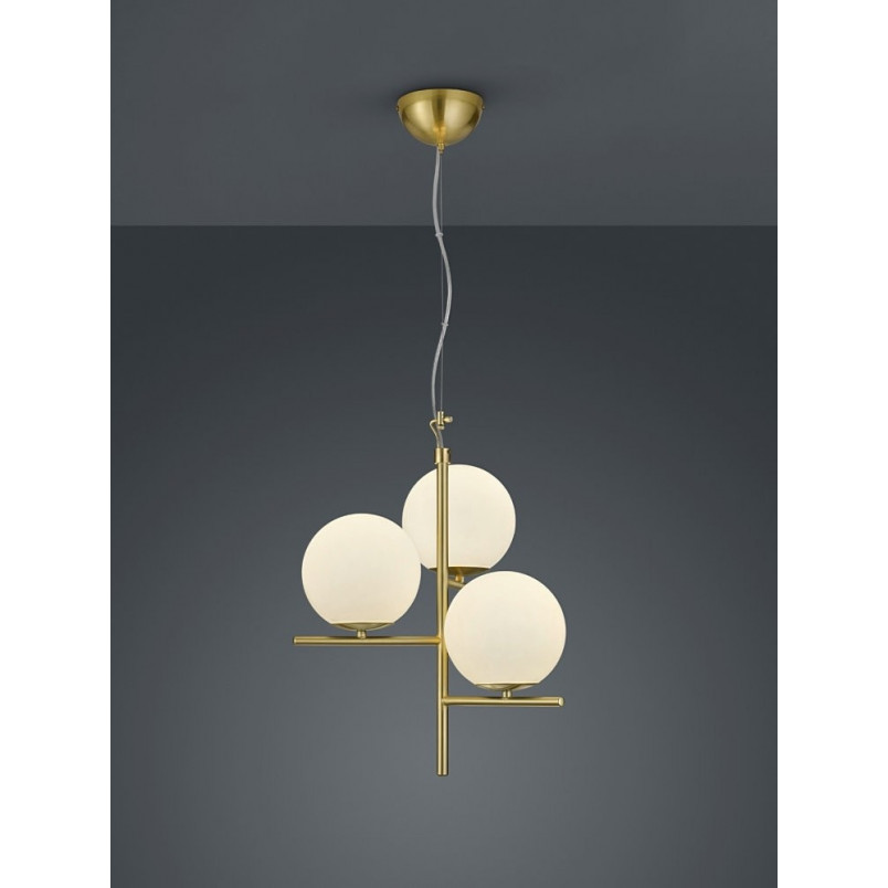 Lampa Mosiężna Wisząca Pure III | Trio - Elegancki Design