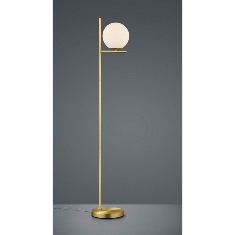 Lampa podłogowa mosiężna Pure | Trio - Elegancki design