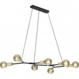 Lampa Wisząca Industrialna Cross VII | Trio - Loftowa, Czarna