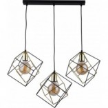 Lampa wisząca Alambre III czarno-złota | TK Lighting