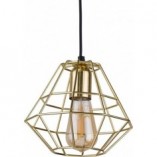 Lampa wisząca Diamond Gold 20cm - Złota, Geometryczna | TK Lighting