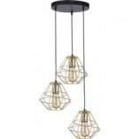 Lampa wisząca złota Diamond Gold III | TK Lighting