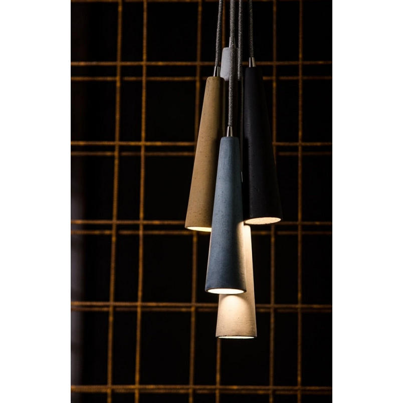 Lampa Betonowa Wisząca Sopel | LoftLight - Brązowa
