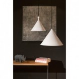 Lampa wisząca Konko 45cm biała LoftLight - Elegancki design