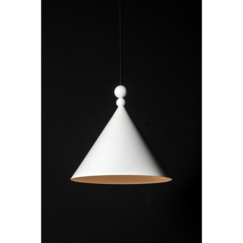 Lampa wisząca Konko 45cm biała LoftLight - Elegancki design