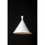 Lampa wisząca Konko 45cm biała LoftLight - Elegancki design