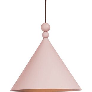 Lampa wisząca stożek Konko 45cm różowa LoftLight