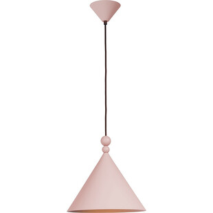 Lampa wisząca stożek Konko 45cm różowa LoftLight