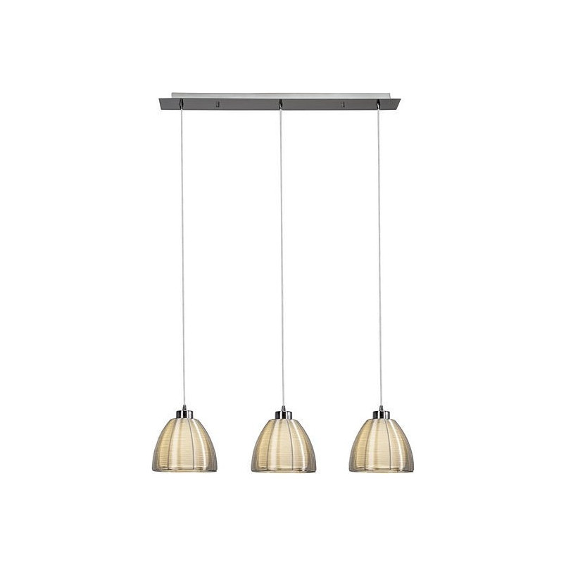 Lampa wisząca Relax III - Chrom, Szkło | Brilliant