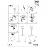 Lampa wisząca Angle szara - Loftowa lampa DFTP | Ceny od 589 PLN