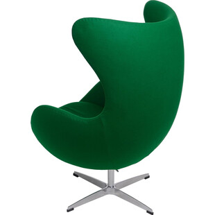 Fotel tapicerowany Jajo Chair Cashmere zielony ciemny D2.Design