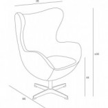 Fotel tapicerowany Jajo Chair Cashmere zielony ciemny D2.Design