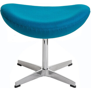 Podnóżek tapicerowany insp. Jajo Chair Jasno niebieski D2.Design