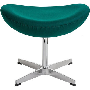 Podnóżek tapicerowany insp. Jajo Chair Ciemno zielony D2.Design