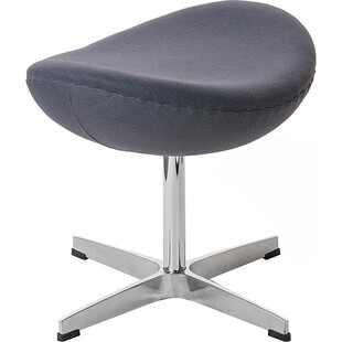 Podnóżek tapicerowany insp. Jajo Chair Szary D2.Design