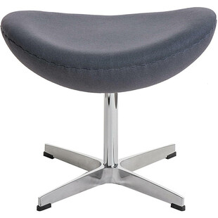 Podnóżek tapicerowany insp. Jajo Chair Szary D2.Design