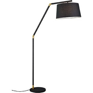 Lampa łukowa Tracy czarna do salonu, sypialni czy gabinetu
