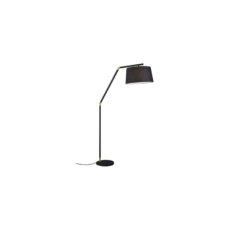 Lampa podłogowa Tracy czarna Trio | Eleganckie oświetlenie
