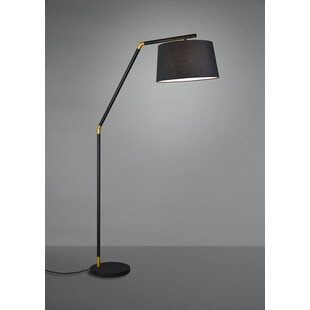 Lampa łukowa Tracy czarna do salonu, sypialni czy gabinetu