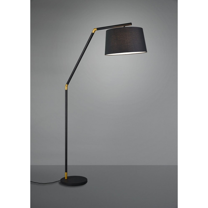 Lampa podłogowa Tracy czarna Trio | Eleganckie oświetlenie
