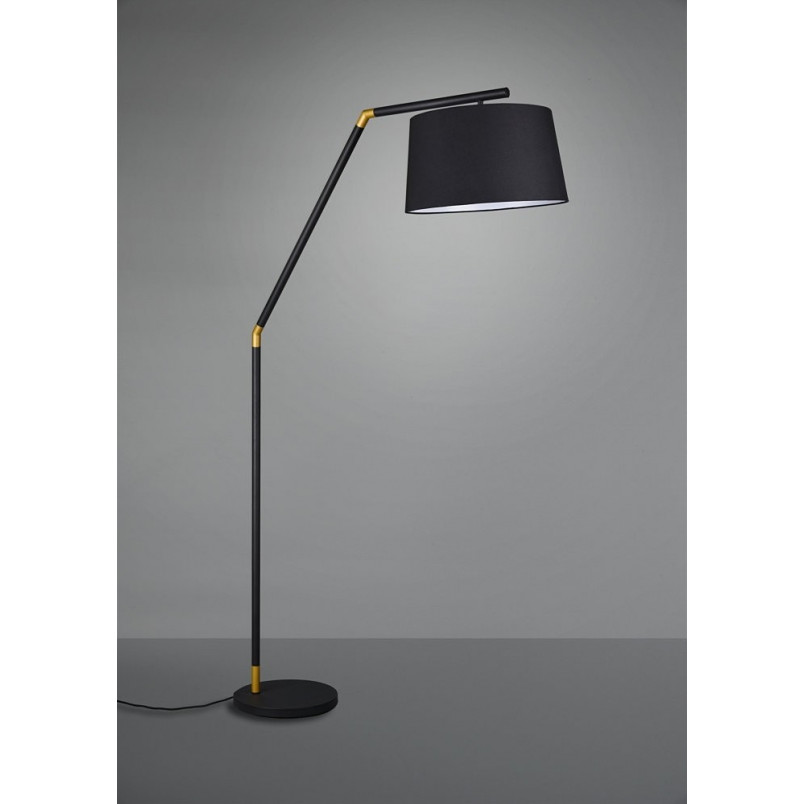 Lampa podłogowa Tracy czarna Trio | Eleganckie oświetlenie