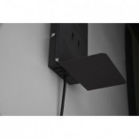 Kinkiet LED czarny z włącznikiem i USB Trio | Nowoczesne oświetlenie