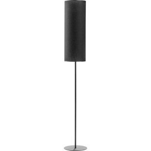 Lampa podłogowa z wysokim abażurem Luneta New czarna TK Lighting