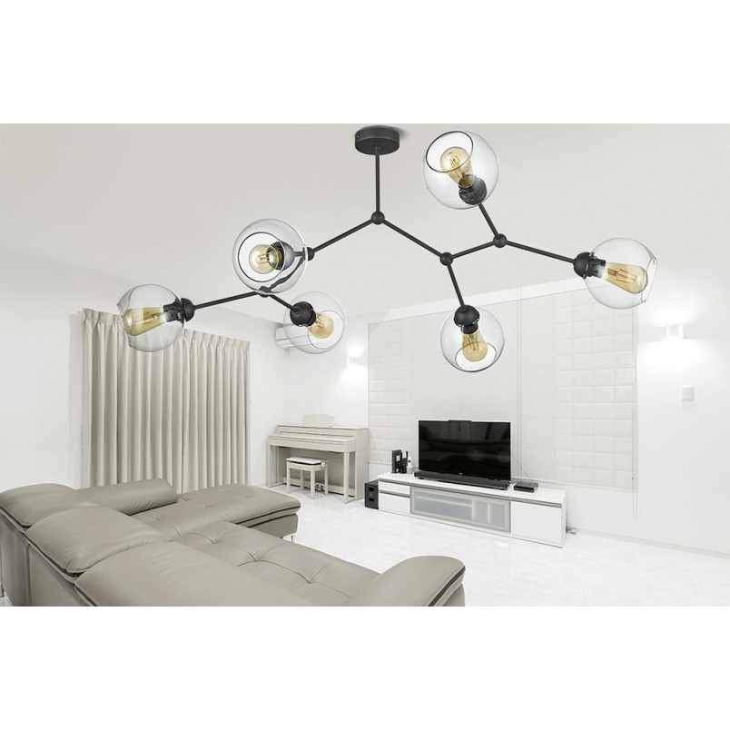 Lampa sufitowa Fairy IV grafitowa - TK Lighting | Eleganckie oświetlenie