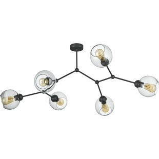 Lampa sufitowa szklana Fairy VI 108cm grafitowa TK Lighting