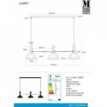 Lampa Sufitowa Larry 3-punktowa biała | Markslojd