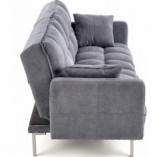 Sofa pikowana rozkładana Roberto 193cm Ciemny popiel Halmar