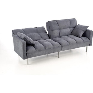 Sofa pikowana rozkładana Roberto 193cm Ciemny popiel Halmar