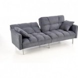 Sofa pikowana rozkładana Roberto 193cm Ciemny popiel Halmar