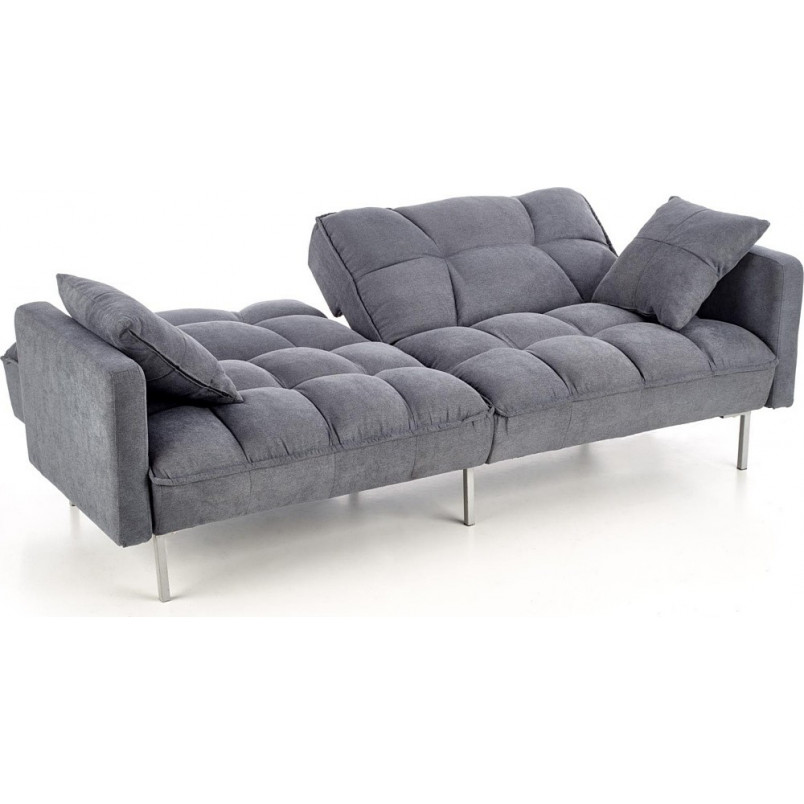 Sofa pikowana rozkładana Roberto 193cm Ciemny popiel Halmar