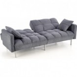 Sofa pikowana rozkładana Roberto 193cm Ciemny popiel Halmar