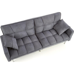 Sofa pikowana rozkładana Roberto 193cm Ciemny popiel Halmar