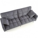 Sofa pikowana rozkładana Roberto 193cm Ciemny popiel Halmar