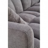 Sofa pikowana rozkładana Roberto 193cm Ciemny popiel Halmar