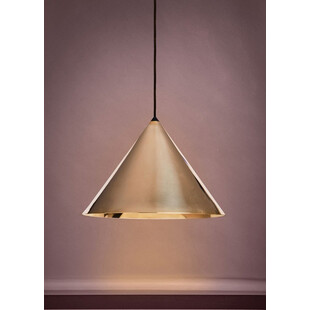 Lampa wisząca geometryczna Konko Brass 30cm mosiężna LoftLight