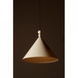 Lampa Wisząca Stożek Konko 60cm Beżowa | LoftLight