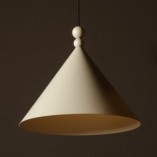 Lampa Wisząca Stożek Konko 60cm Beżowa | LoftLight