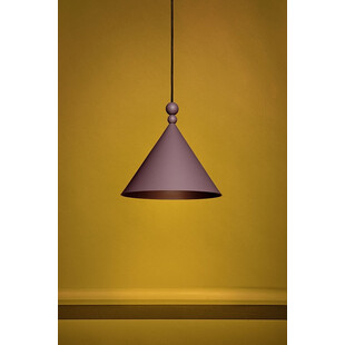 Lampa wisząca stożek Konko 60cm fioletowa LoftLight