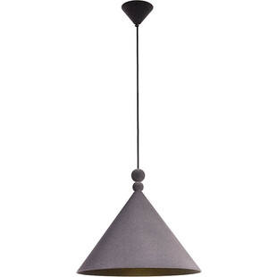 Lampa wisząca Konko Velvet | LoftLight - Szara, Geometryczna