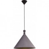 Lampa wisząca Konko Velvet | LoftLight - Szara, Geometryczna