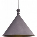 Lampa wisząca Konko Velvet | LoftLight - Szara, Geometryczna