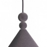 Lampa wisząca Konko Velvet | LoftLight - Szara, Geometryczna