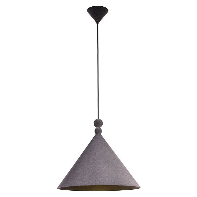 Lampa wisząca Konko Velvet LoftLight | Szara, Geometryczna